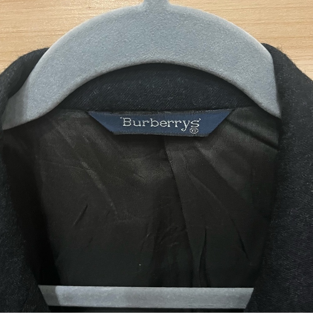 Burberry Vintage Charcoal Double Breasted Blazer - Picture 2 of 11